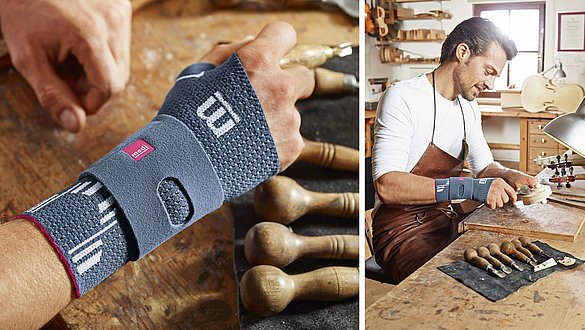 Manumed active Handgelenkbandagen Detailansicht -